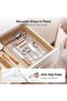 Expandable Silverware Organizer, Clear Plastic Food-Safe Cutlery Flatware Organizer - 5