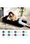 2-in-1 Folding and Convertible Sofa Bed for Living Room – High-Density Foam – Compact and Portable – Includes Cushion – Ideal for Small Spaces – Black - 6
