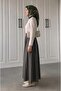 Black Pocketed Flared Skuba Crepe Skirt - Ideal for Comfortable and Stylish Combinations - 4