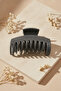Stylish and Durable Dark Gray Large Size Hair Claw Clip - 5