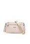 Beige - Beige Honeycomb Women's Crossbody Bag Sp1184 - 5