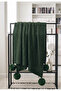 Pompom Over-The-Knee Blanket -Tv Blanket - Shawl - Woven Sofa Cover - 2