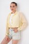 Tulle Modal Shirt with Neckline Detail and Athlete Style - 7