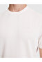 Ecru Regular Fit Crew Neck T-Shirt 50321148-Vr019 - 6
