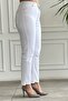 High Waist Asymmetric Leg Momjean - 3