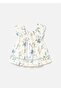 Baby Girl Floral Patterned Dress Blue 1992 - 2