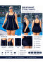 Tesmay Quick Drying Swimsuit Fabric Thick Strap Swimsuit with Skirt 24213 - 3
