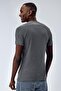 Men's 100% Cotton Raglan Sleeve T-Shirt Dark Gray Melange - 2