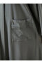 Khaki Shirt Collar Linen Look Women's Ferace - 3