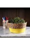 Natura Decorative Basket 21x21x11 cm - Yellow