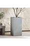 Eldora Polyresin Rectangle Planter 40.5x40.5x81cm - Grey