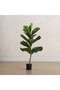Artificial Fiddle Tree H92cm - Green - 4