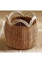 Tezza Seagrass Storage Basket 40x45x38cm - Natural &white - 4