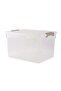 Egale Stackable Storage Box with Latching Lid 30L 45.5x33.5x27cm -Clear - 4