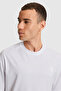 Men's White Comfort Fit Crew Neck Basic T-Shirt 50322548-Vr013 - 2