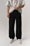 Dark Maze Velvet Textured Patterned Jean Baggy Trousers