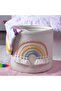 Rainbow Storage Basket With Tassels 35x35x35cm-pink