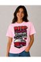Unisex Oversize T-Shirt Bus Printed 100% Cotton T-Shirt Comfortable Fit