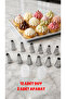 Cream Bag Nozzle Tips (12 Pcs) - 2 Pcs Nozzle Inserting Apparatus - 12 Separate Shapes - Cream Pump Nozzle - Whipped Cream Tip - Cream Styling Tool