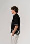 Axis Geometric Patterned Knitwear Oversize Short Sleeve Shirt - 5