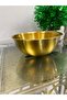 Gold Metal Stainless Steel Deep Bowl with Scale 1400 ml - 2