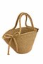 Lola Bow Detailed Straw Handbag Natural Weave Summer Beach, Daily Stylish Design Bag - 5