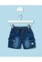 Infant Boys Navy Denim Shorts