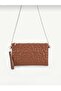 Women's Star Embroidered Chain Strap Portfolio Bag