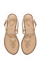 Women's Beige Ankle Buckle Stone Toe Sandals 26Sfe452114 - 4