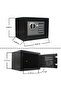Digital Safe Box with Key, Electronic Security Safe with Digital Keypad & Override Keys, Home Office Hotel Cash Box