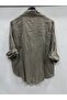 Women's Mink Italian Plus Size Floral Embroidery Sequin Embroidered Foldable Long Sleeve Shirt 42 - 48 Size - 3