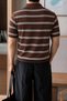 Men's Striped Polo Collar Viscose Knitwear T-Shirt – Slim Fit Summer Stylish Knitwear Polo - 3