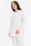 Pearl Fabric Laced Women's Cardigan - 7