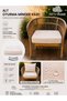 1 Piece Garden Balcony Rattan Sofa Bottom Seat Cushion Cover – Water Repellent, Fade Resistant, Zippered, Custom Made