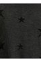 Anthracite Crew Neck Star Patterned Women's Knitwear Tunic - 6