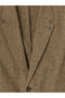 Brown Regular Fit Linen Blend Men's Blazer Jacket - 3