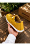 Akiki Leather Perforated Orthopedic Women's Shoes Yellow Summer Comfort Size 36-44 - 6