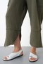 100% Cotton Muslin Shalwar Trousers Women's High Waist Oversize Relaxed Cut Black Summer Trousers with Pockets - 3