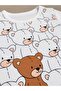 Mini Bear Friends Printed Cotton Combed Cotton Baby Boy Shorts Summer Set - 4
