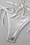 Zanna shiny stone brazilian bikini - silver - 2