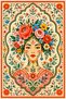 Sdt Traditional Patterned Modern Woven Base Decorative Carpet Sdtamor2416