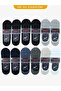 Sky Bamboo Babet Summer Cotton Comfortable Men's Socks 12-Pack - 2