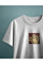 Cat Bite Unisex White Regular T-Shirt - 2
