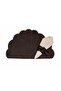 Portofino Seashell Model Embroidered Leather American Service Plate 2 Pieces - 2