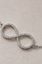 Jewelry Women's Stone Infinity Figured Tarnish Resistant Steel Bracelet Silver Color 1126 - 6