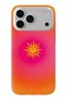 iPhone 17 Pro Compatible Retro Sun Pattern Transparent Phone Case