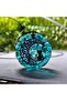 Translucent Apatite - Cat and Moon Figure Orgonite Pendant (Handmade Design Products)
