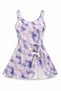 Zero Sleeve Dress Swimsuit Girls' Swimsuit 26352 Purple01 - 2