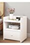 Nightstands Home Bedside Storage Cabinet With Drawer And Shelf Bedside Table with Drawer 40x33x26cm - 3