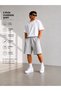 2-Piece Shorts Men's (Black-Grey) Basic Oversize Summer Shorts Set - Above the Knee Comfortable Fit Summer Product Anti-Sweat - 3